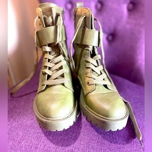 Army Green Guess Boots